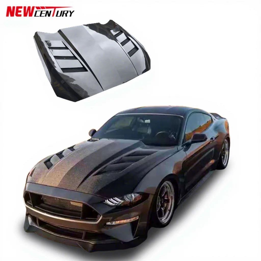 

Mustang Carbon Fiber Hood For 2018-2023 Ford Mustang Modified MBJ Style Carbon Fiber Hood