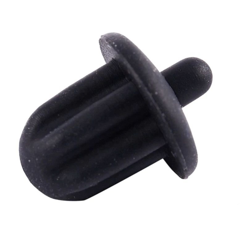 20x borracha preta 6.35mm áudio jack pc dvd microfone soquete capa contra poeira