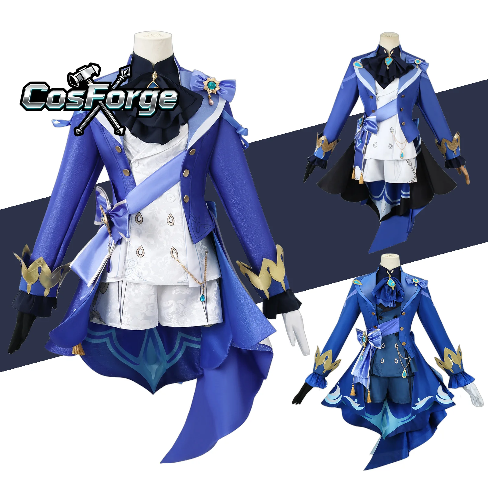 

Women's Game Impact Furina Focalors Anime Cosplay Costume Full Set with Hat Fontaine Focalors Halloween Outfit for Women