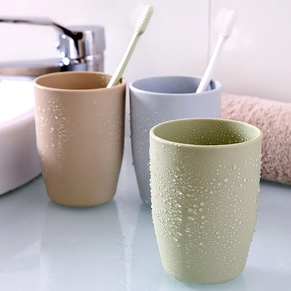 4 Colors Washing Cup Milk Coffee Beer Mugs Food Grade PP Travel Home Brush Cup Bathroom Plastic Drinks Cups Water Mugs