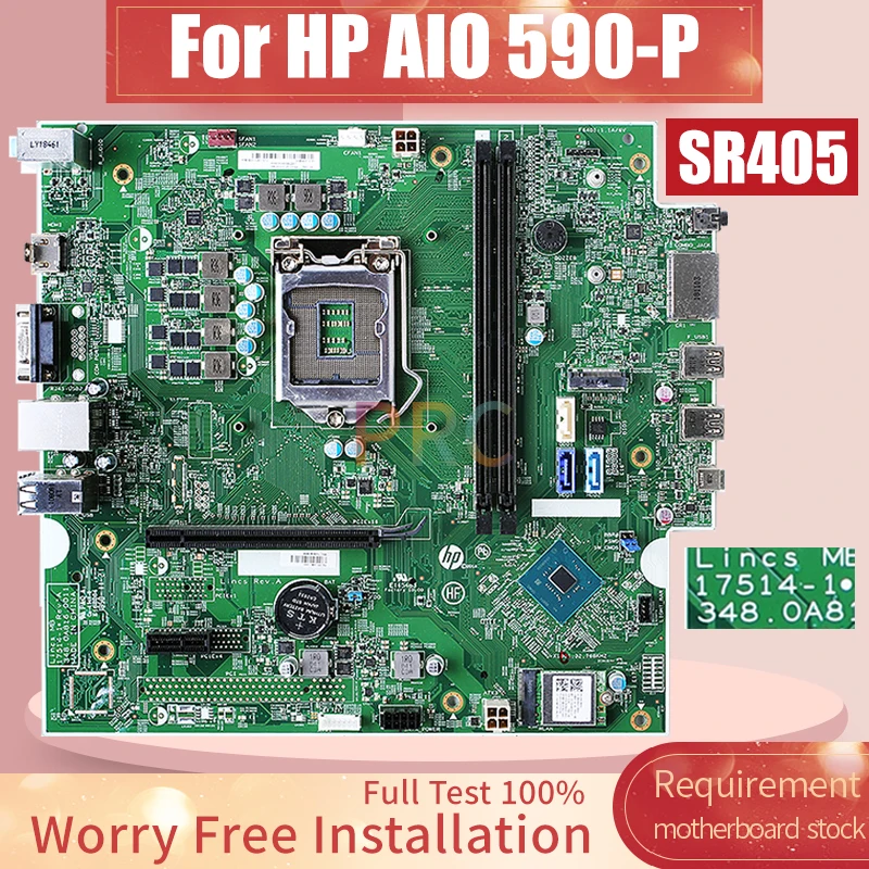 For HP AIO 590-P Motherboard 17514-1 SR405 All-in-one Mainboard