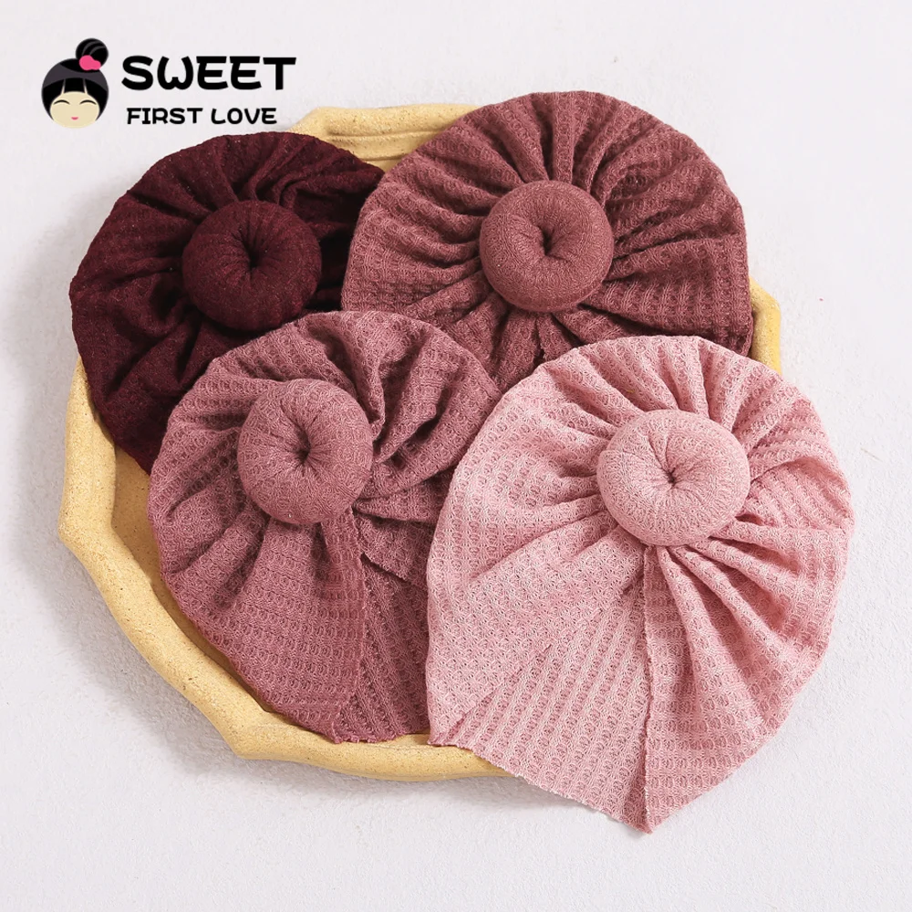 25Color Turban for Babies Accessories For Newborn Solid Knot Headband Toddler Kids Baby Girl Turban Cotton Beanie Hat Winter Cap