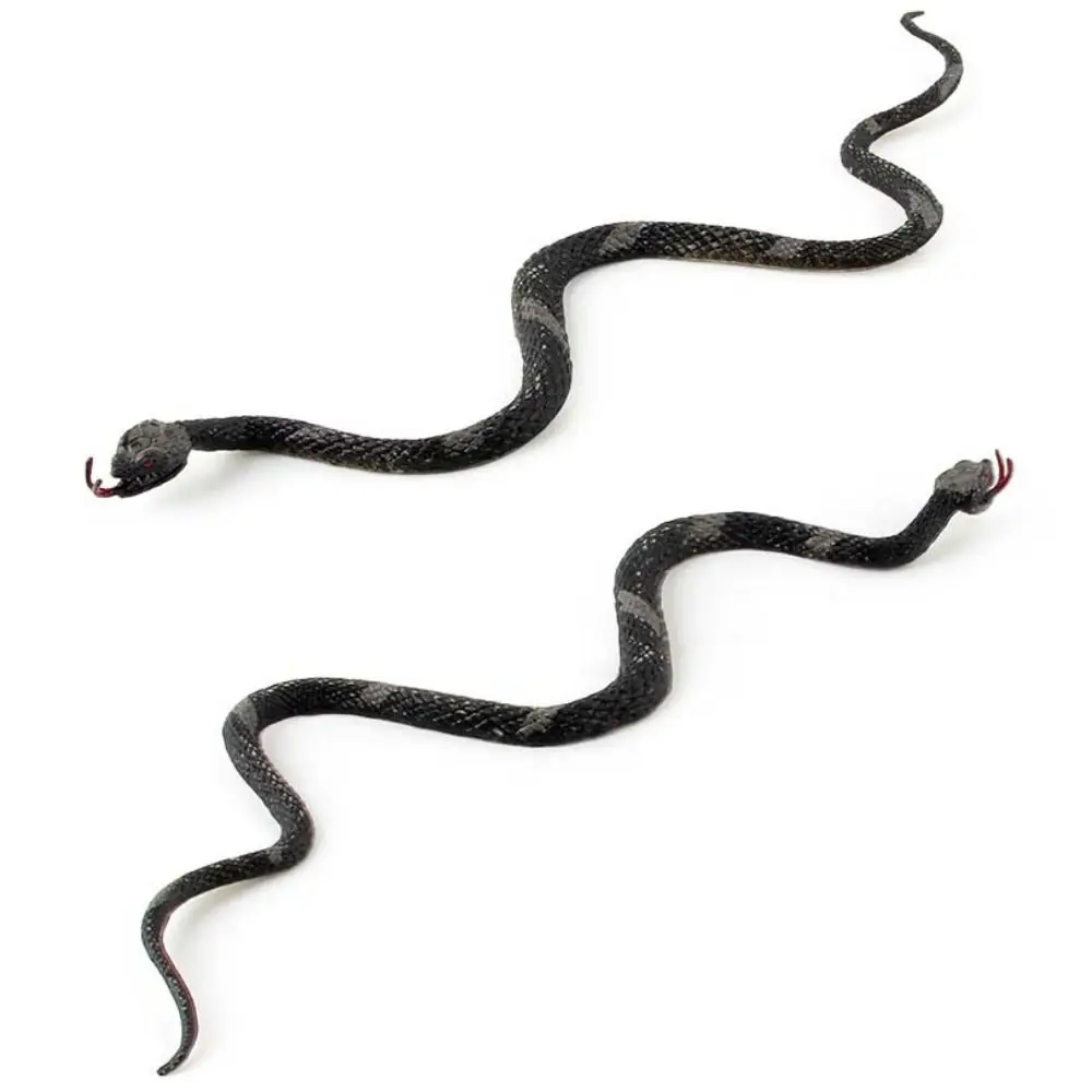 Modelo de serpiente cascabel de pitón de Animal salvaje, Material de PVC, modelo de serpiente de simulación realista, figuritas artificiales para gatear