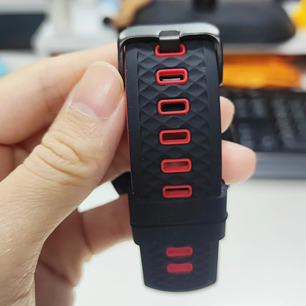22 مللي متر حزام سيليكون ل Zeblaze ستراتوس 2 3 4 GPS الفرقة فيبي 7/Pro/Lite/Btalk 3/Ares 3/GTS3 GTR 3 Pro سوار الساعة الذكية Correas