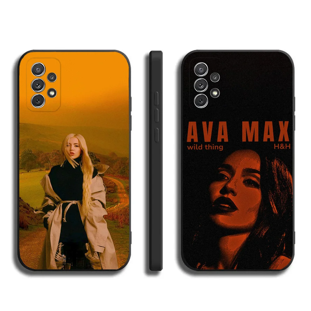 

Pop Singer A-Ava Max Phone Case For Samsung Galaxy A20,A21s,A22,A31,A32,A52,A53,A72,73,A80,A91Soft Black Cover
