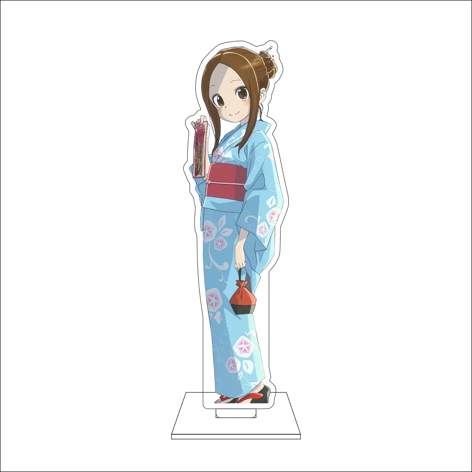 16CM Anime Teasing Master Takagi-san Cosplay Acrylic Figure Stand