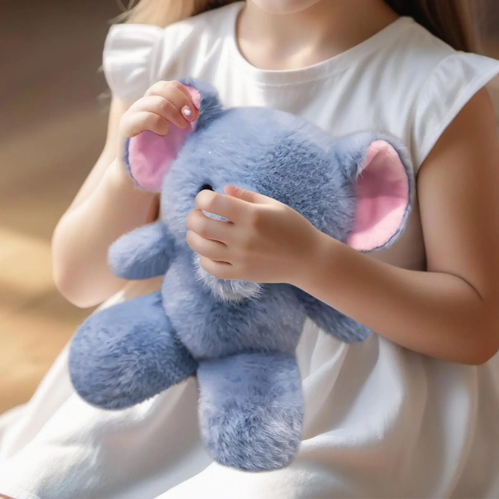 Olifant pluche pinguïn dierenpoppen schattig knuffels zachte pop voor kinderen meisjes jongens slaapkamer bank kantoor woonkamer autoruit