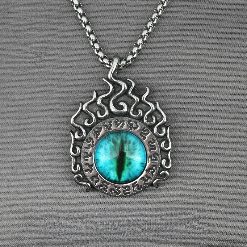 

Роскошный нишевой дизайн, подвеска в виде костюма с дьявольским глазом, высококачественное ювелирное изделие из нержавеющей стали, мужское искусственное изделие