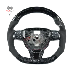 VLMCAR-Carbon Fiber Steering Wheel for Seat Leon FR 2012 Cupra Ibiza With Paddles Private Custom LED Screen