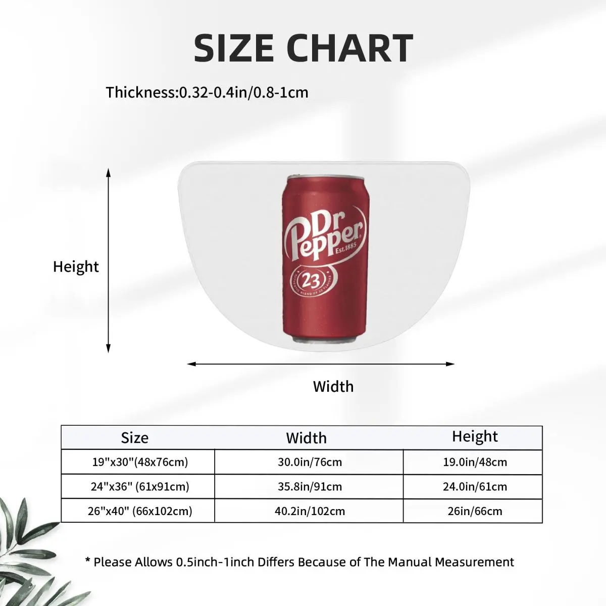 Dr Pepper Soft Flannel Half Round Doormat Non Slip Bathroom Mat Absorbent Floor Carpet for Home Bedroom