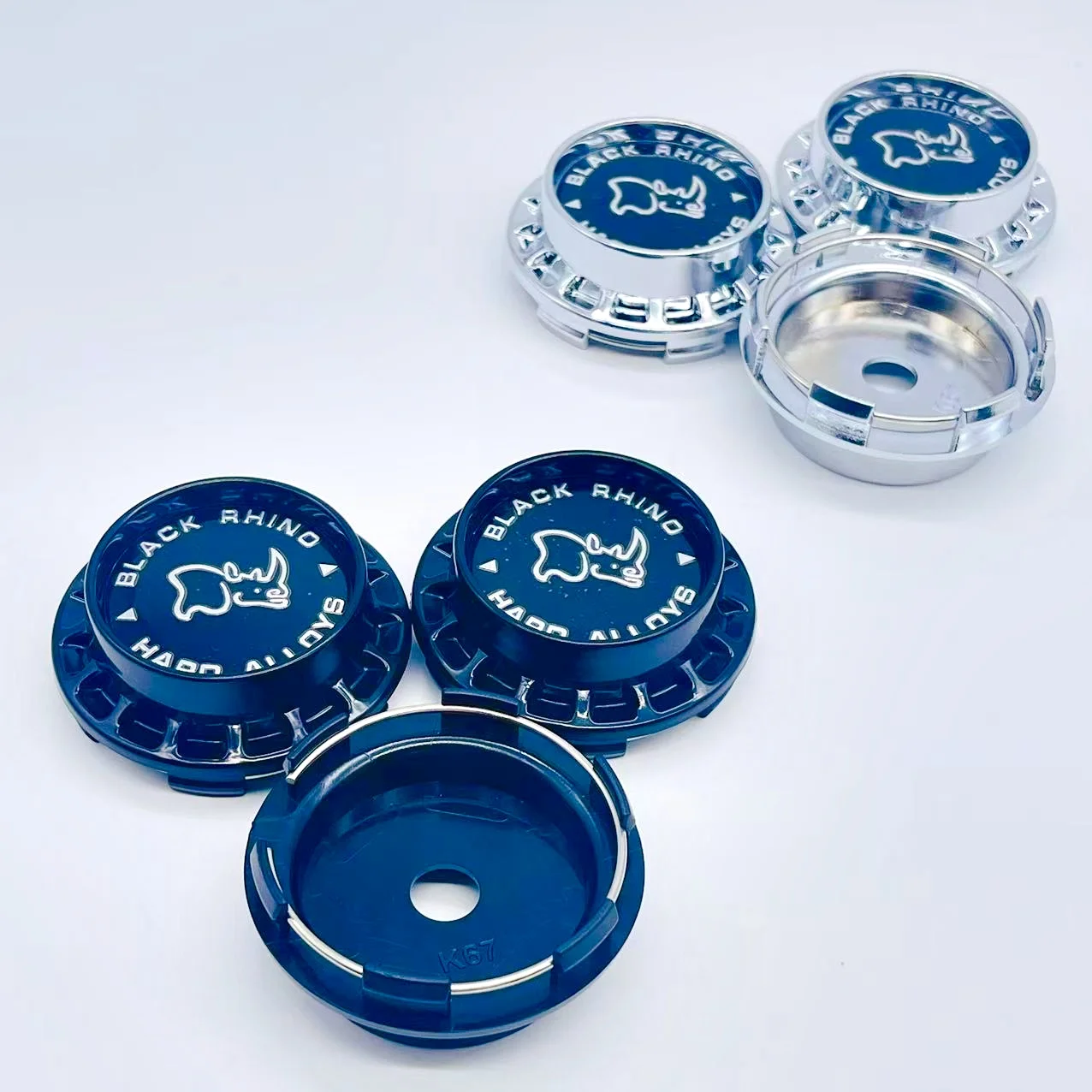 

4pcs/Set High Quality 3D 67mm For Car emblem Wheel hub Center Cap For 45mm Rhino Badge covers sticker Decals Styling accessories