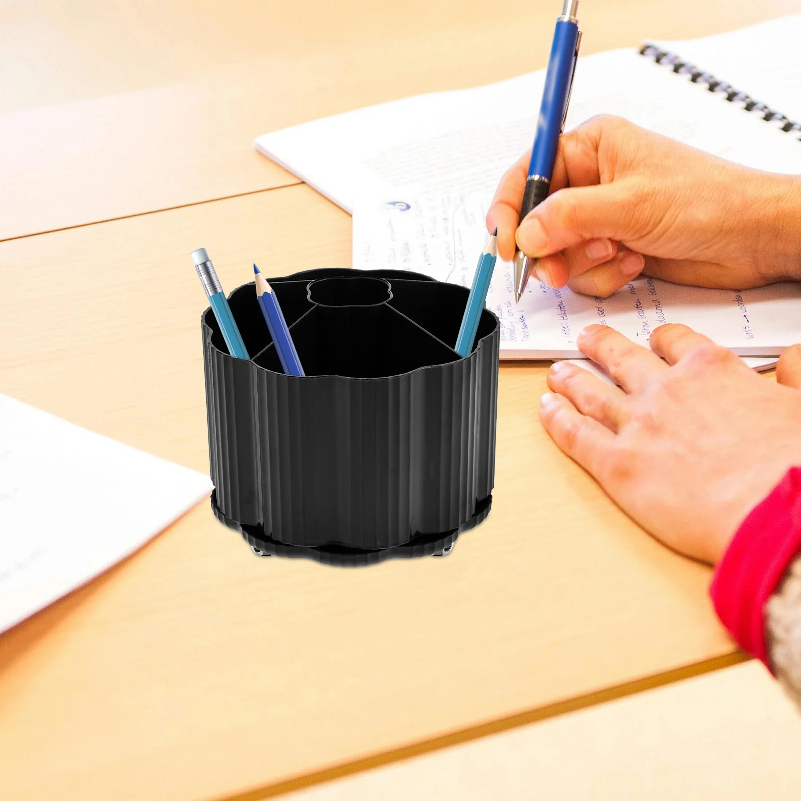 

High Capacity Pen Storage Box Travel Make up Brushes Acrylic Makeup Bucket