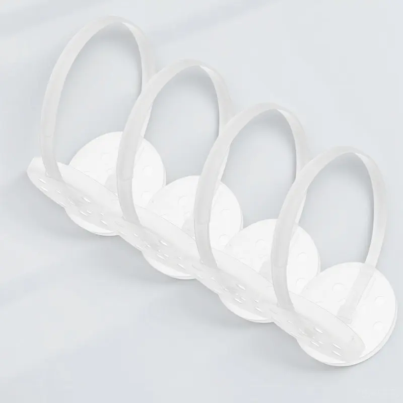 

4Pcs Ergonomic Plastic Earmuff Inner Support Frame Kit Snug Comfort Fit All Head Shapes 95Mm Stable Construction Long-Term Wear