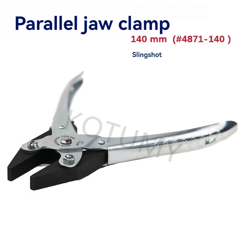 Maun Parallel Flat Nose Pliers 140mm Anti-slip Soft Jaw Tool For Model Building Electronic Repair And Delicate Workpiece Holding