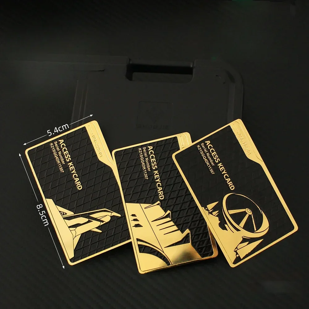 

Delta Action Metal Room Card Game Peripherals CEO General Manager 1PCS Gift Box Key Cards Collectible Desk Ornaments Boy Toys