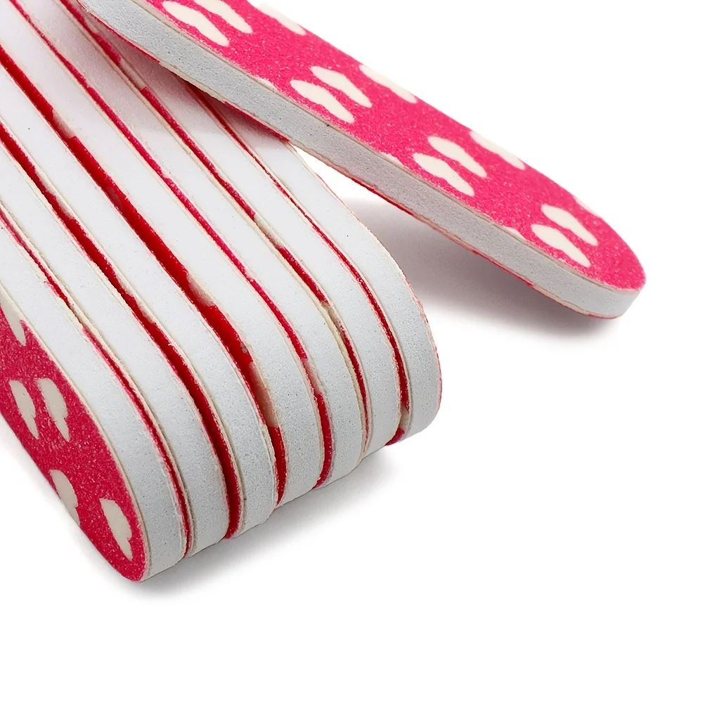 12/24 Stück Nagelfeilen als Geschenkset, Rote Nagelfeilen in Großpackung für Kunden, Mitarbeiterinnen und Angestellte