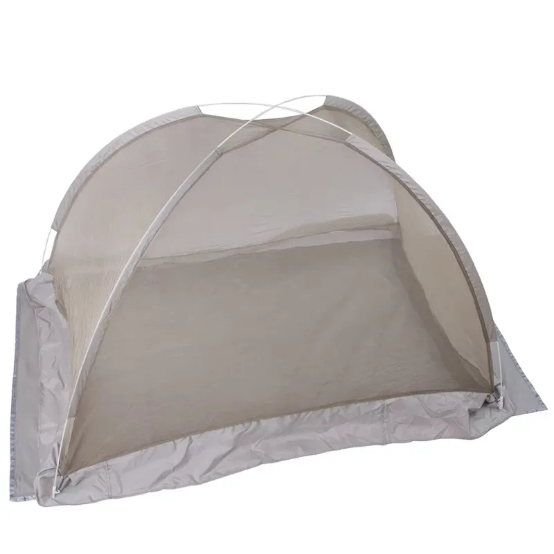 Shielded folding net bed baby mosquito net memory steel wire encryption mesh yarn