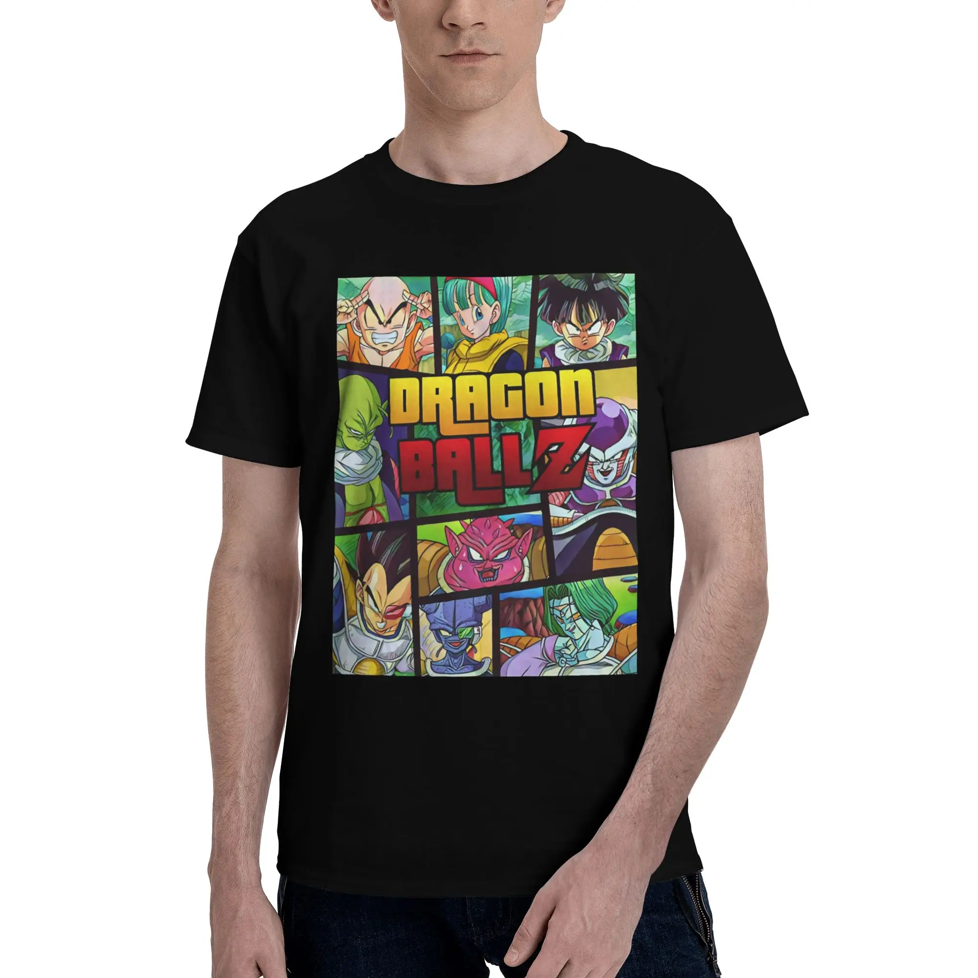 Camiseta de algodón 100% con diseño de Sagas Freeza Saga, camisetas Bandai Dragon Ball para hombre