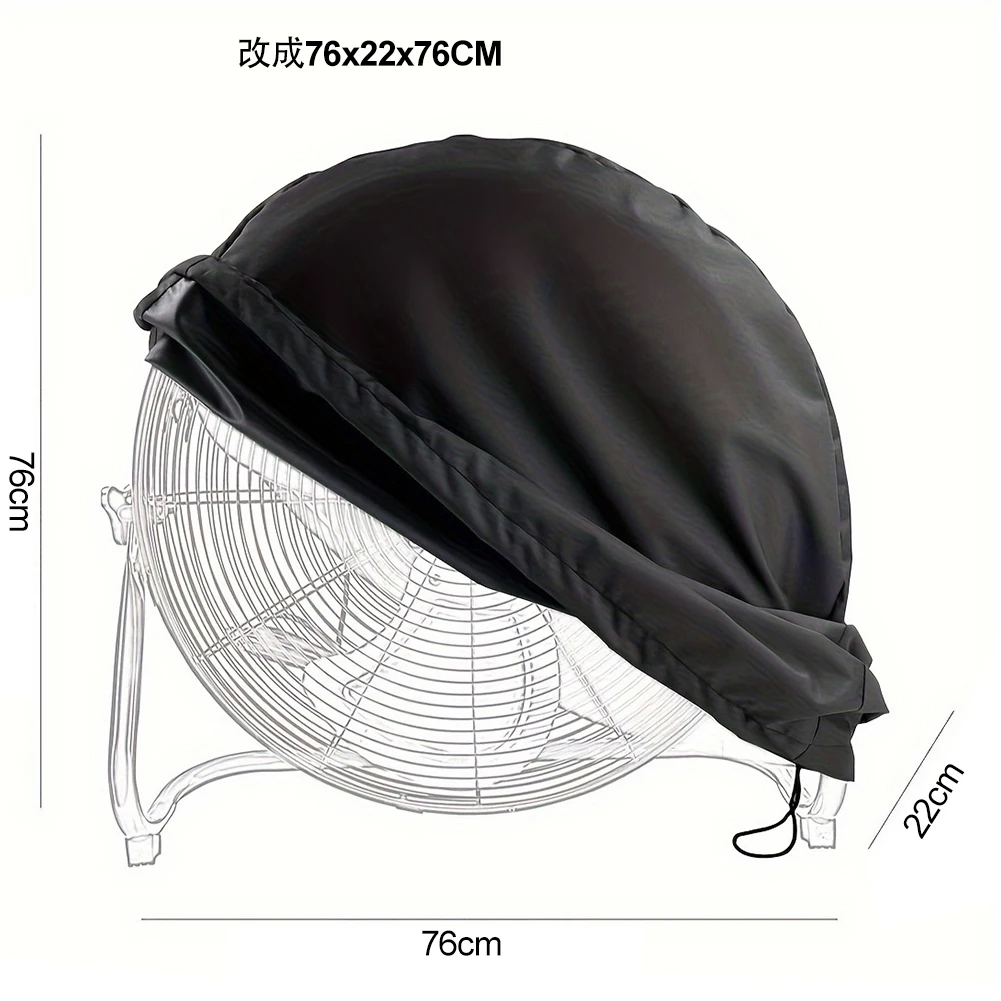 Dustproof Fan Cover Foldable Electric Fan Cover Adjustable Straps Dustproof Cover Daily Maintenance Extend Fan Lifespan