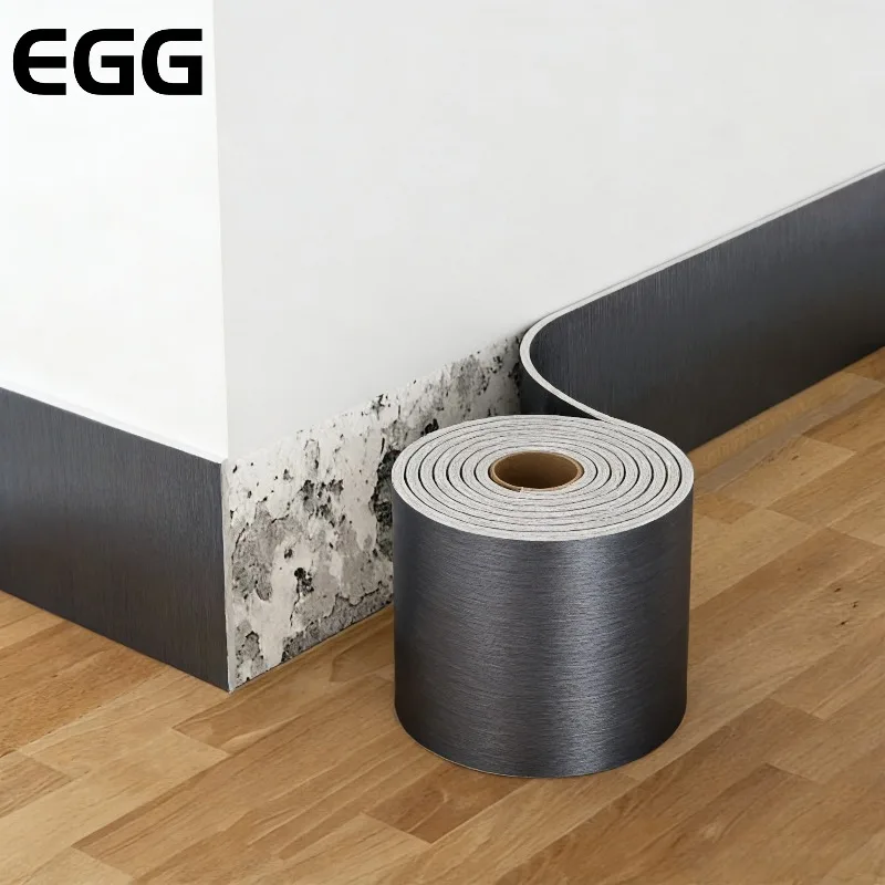 

Wall Corner Decoration Thick Imitation Metal Pattern Skirting Board Self-adhesive Wall Stickers Staircase Living Room Waistline