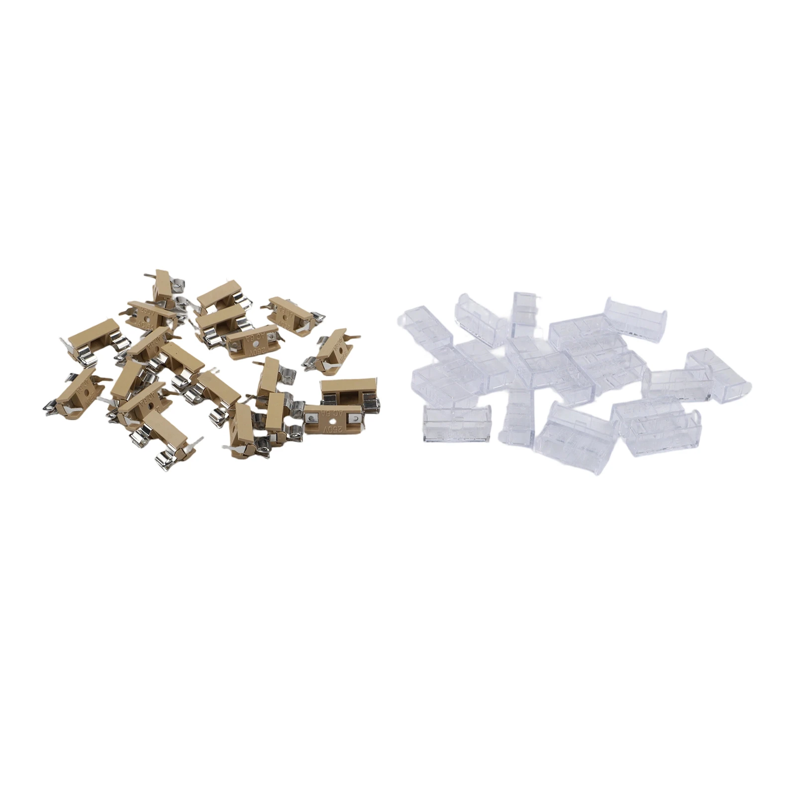 5 20 Fuse Holder with Transparent Cover Flame Retardant Construction for Reliable Electrical Protection and Easy Installation