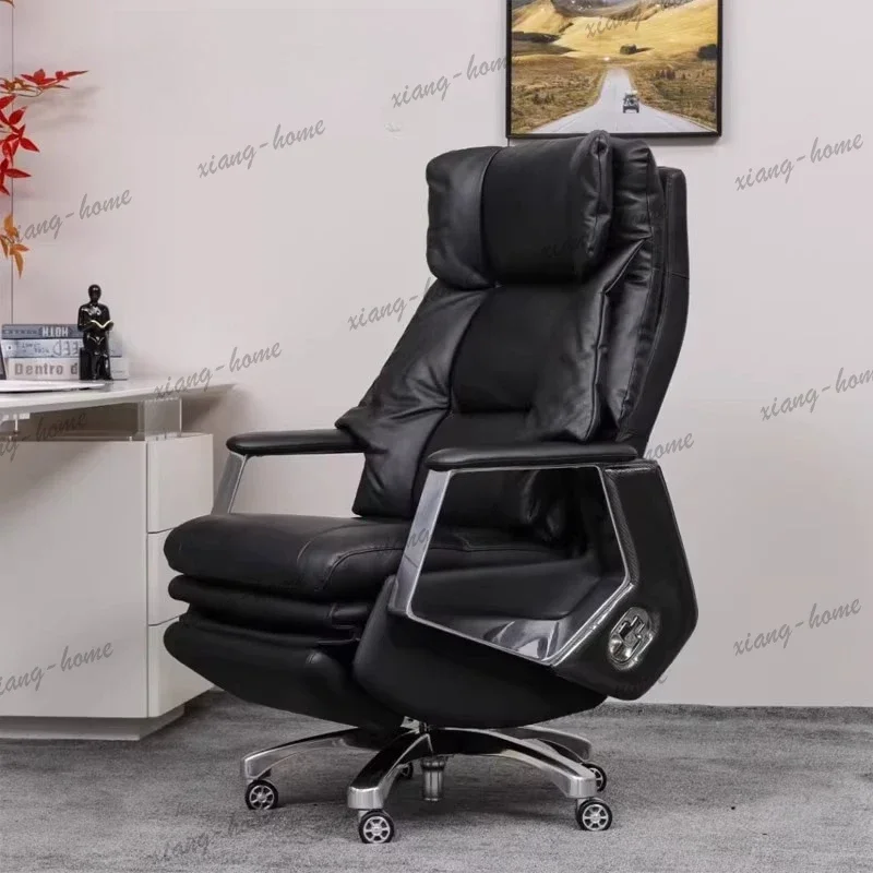 Factory Direct Luxury Boss Chair Designer Living Room Nordic Comfortable Footrest Office Chair Relaxing Wheels Mobile Silla Ofic