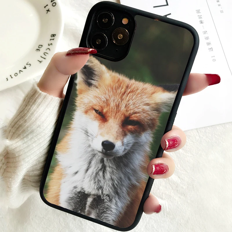 5 5S SE 2020 Phone Cover Case for iPhone 6 6S 7 8 PLUS X XS XR 11 12 13 MINI 14 PRO MAX Rubber Silicone Funny Fox Joke Humour