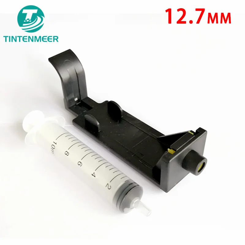 TINTENMEER One Inch 25.4mm + Half Inch 12.7mm Refill Tool Clip For HP 15 45 78 HP15 HP45 HP78 Ink Cartridge Blocking Extract air