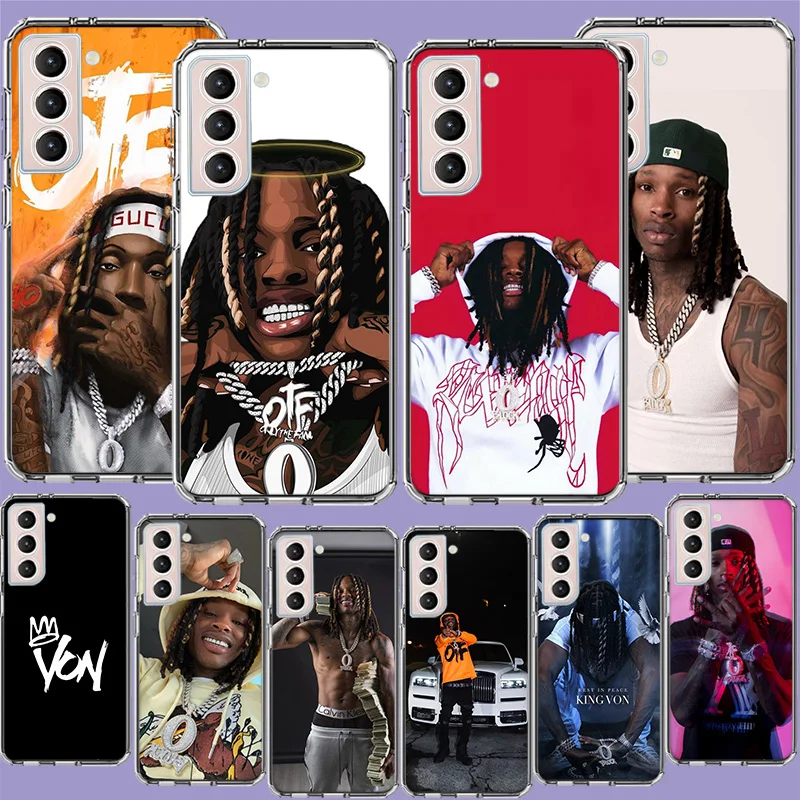 Raper K-King Von Phone Case For Samsung A16 A26 A36 A56 A17 A15 A25 A35 A55 A14 A24 A34 A54 A04S A05S Galaxy Note 20 10 9 8 A9 A