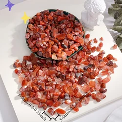 Natural Carnelian Agate Tumbled Chip Gemstones  Polished Irregular Shaped Stones for Jewelry Making