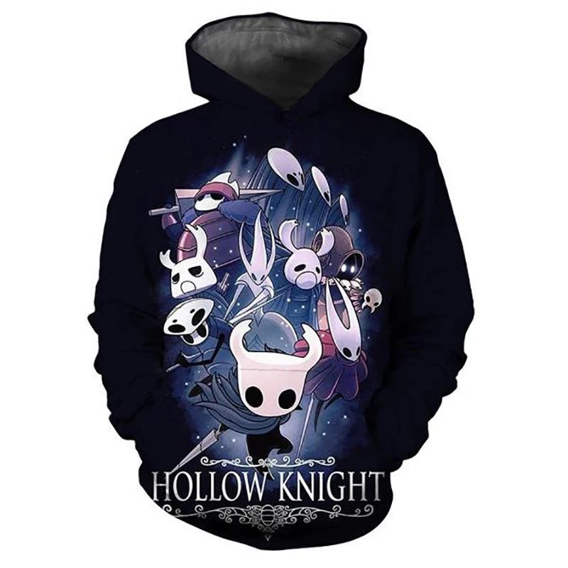 

Hollow Knight Game толстовки с 3D принтом для мужчин и женщин, повседневные модные толстовки большого размера, мужские пуловеры, спортивный костюм, мужская одежда