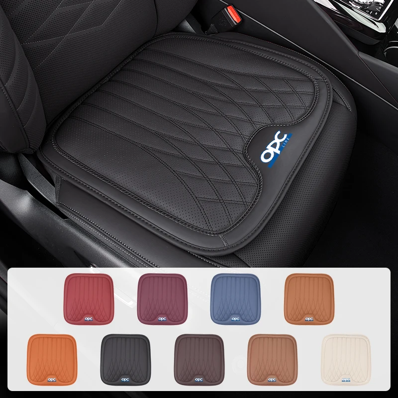 

Leather Car Front Seat Cushion Anti-slip Breathable Accessories For OPEL OPC Line Zafira B Corsa D Insignia Mokka Regal