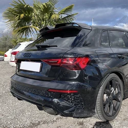 For Audi A3 S3 RS3 8Y Sportback 2021-2024 Car Rear Trunk Boot Roof Lip Lid Spoiler Cap Rear Roof Lip Spoiler Splitter Bodykit