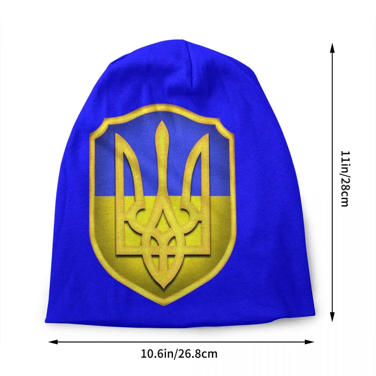 Ukraine Tryzub Flag Ukrainian Shield Bonnet Hats Hip Hop Knitting Hat Autumn Winter Warm Ukraina Proud Skullies Beanies Caps