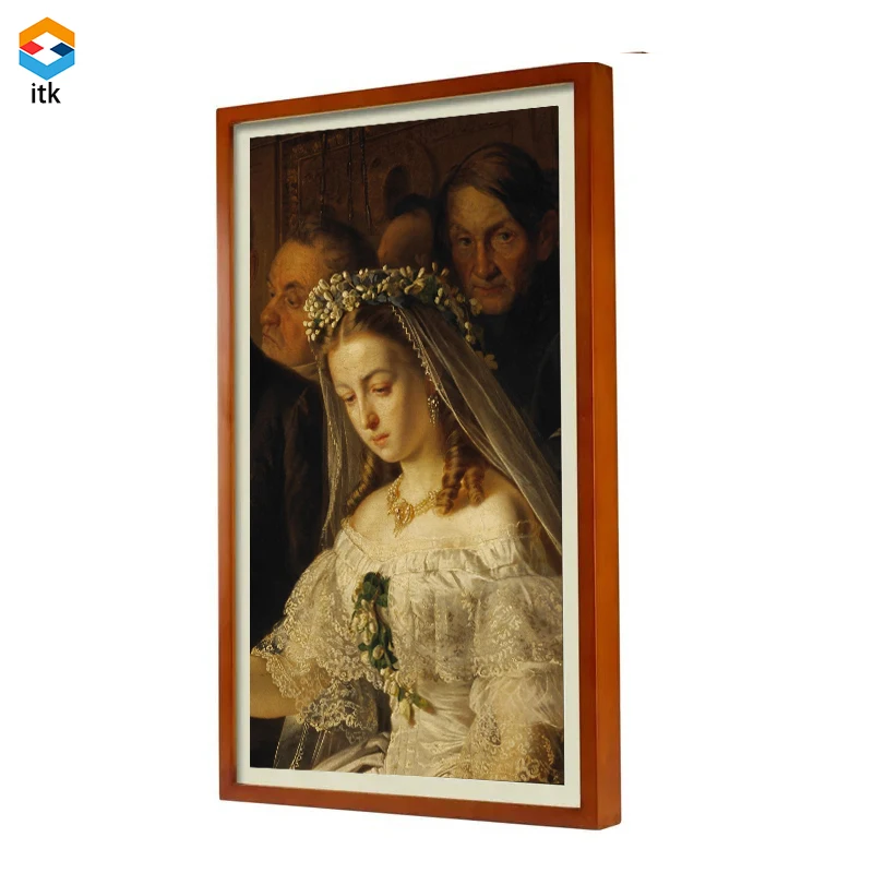 

Цифровая фоторамка NFT с Wi-Fi и приложением, коммерческий NFT-дисплей, цифровая рамка для криптовалютных картин с бесплатным ПО CMS