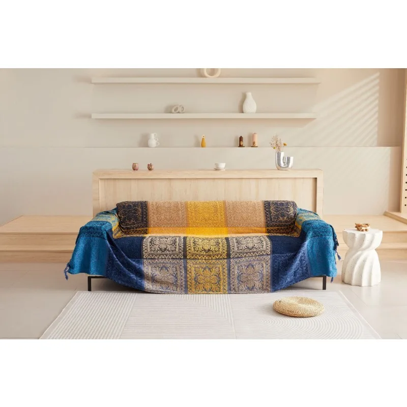 1 piece of four seasons full cover sofa cushion back scarf air conditioner blanket wool blanket sofa cover