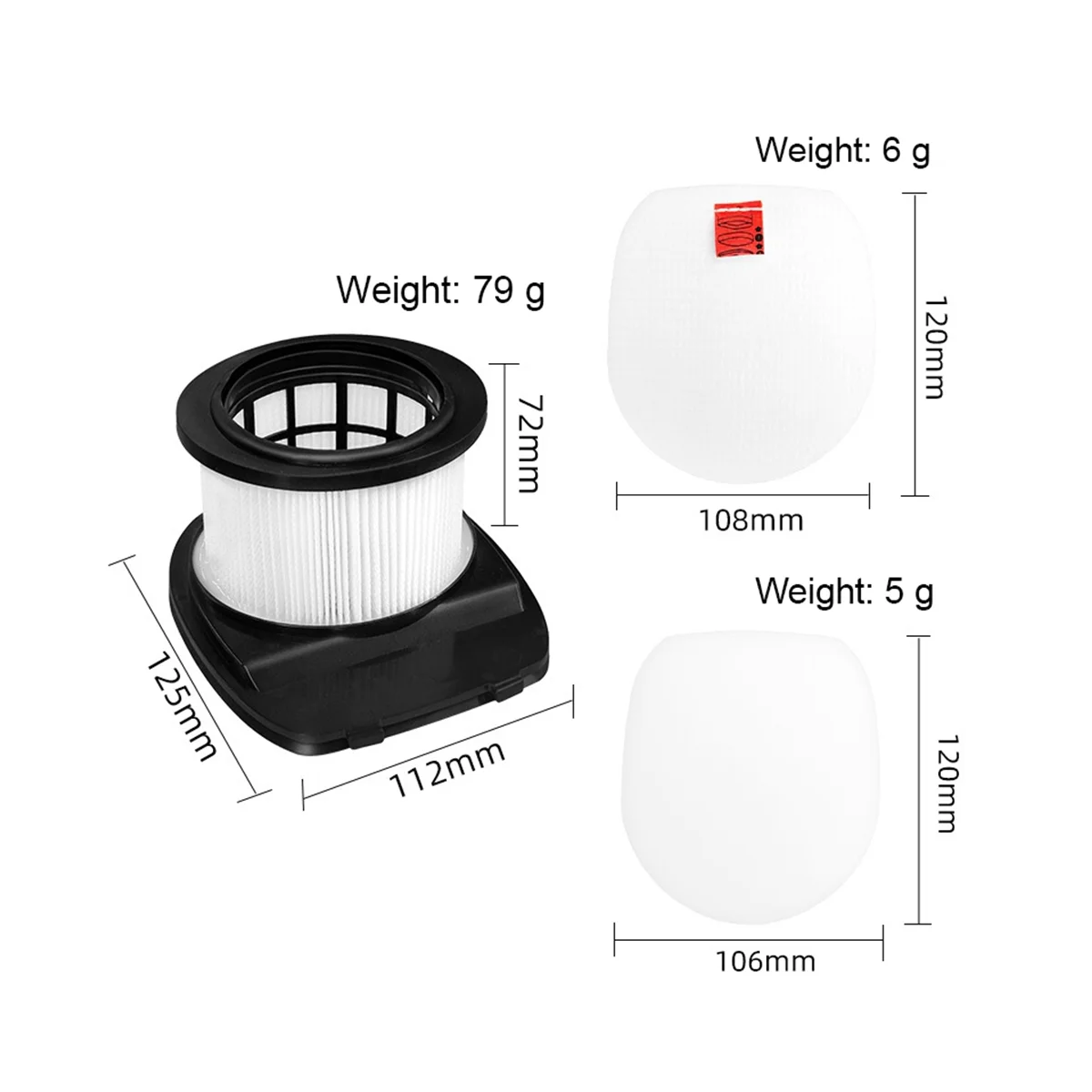 مناسبة للمكنسة الكهربائية IZ162H Haipa 362H 363HT 440H 462H 483H مجموعة القطن المرشح