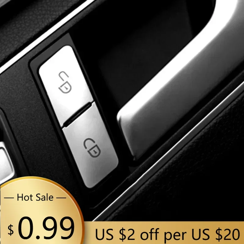 

Steering Covers Car Door Lock Unlock Button Sequins Trim Cover Sticker for Mercedes Benz A B C E GLA CLA GLK GLE CLS ML GL W20