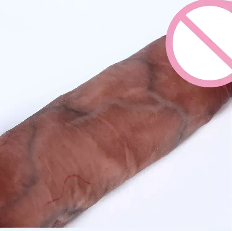 New Arrival Female Masturbation Tools Liquid Silicone Sliding Skin Realistic Dildo With Suction Cup