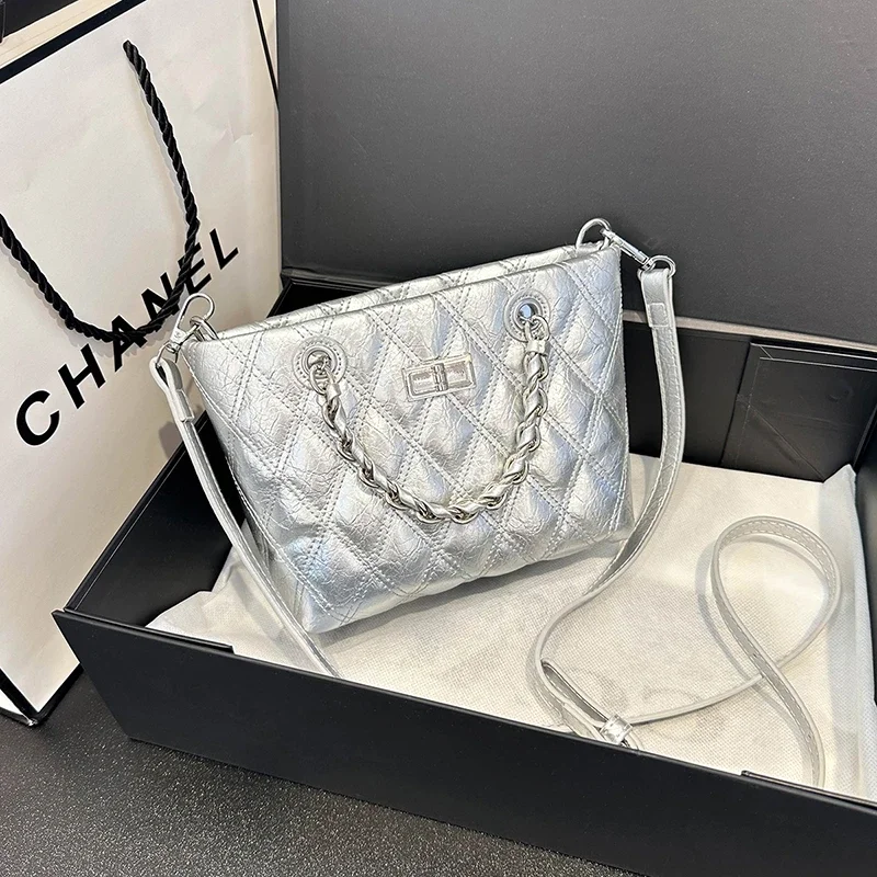 

Luxury Women's Elegant Messenger Bag Leather Crossbody Bag Handbag, Classic Famous Designer Popular Shoulder Tote For Ladies