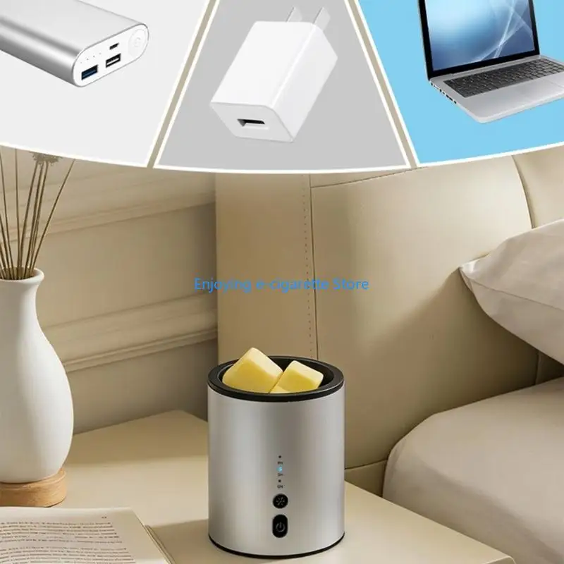 USB Aromatherapys Warmers With RGBs Mood Light Timers Function For Home And Meditations Y4QF