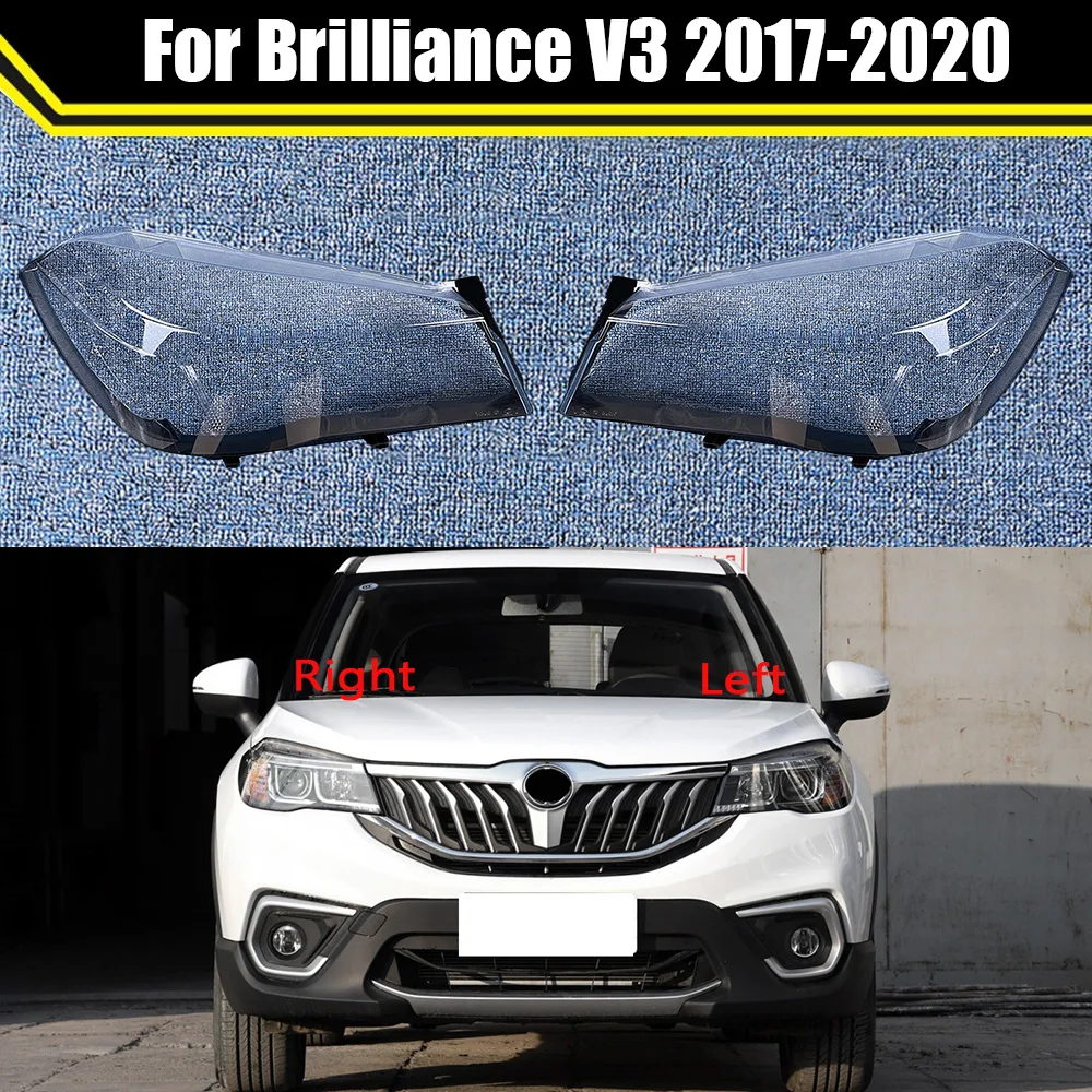 

For Brilliance V3 2017-2020 Car Lens Clear Light Lamp Lampcover Headlamp Shell Transparent Lampshade Headlight Cover