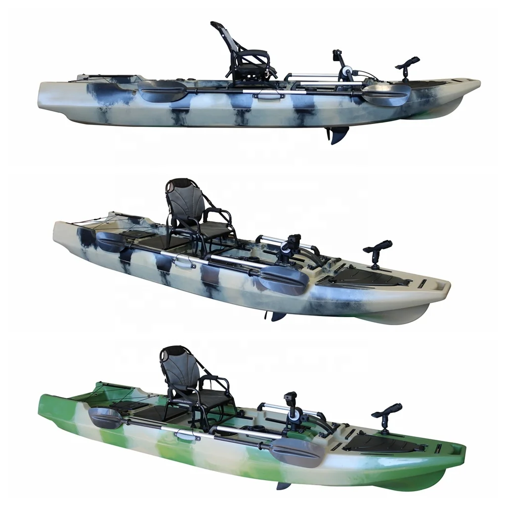 

Vicking 1 Seat 12.5ft Wholesale Cheap Best Professional Sea Fishing Pedal Kayaks/canoe with Motor Electric for Fishing
