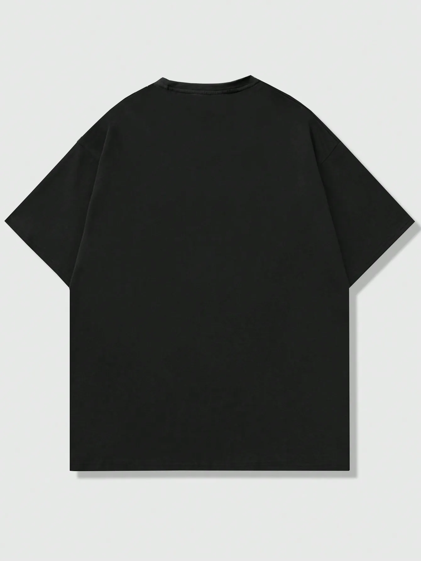 ROMWE MEN Grunge Punk Men's Cross & Lips Printed Short Sleeve T-Shirt For Halloween