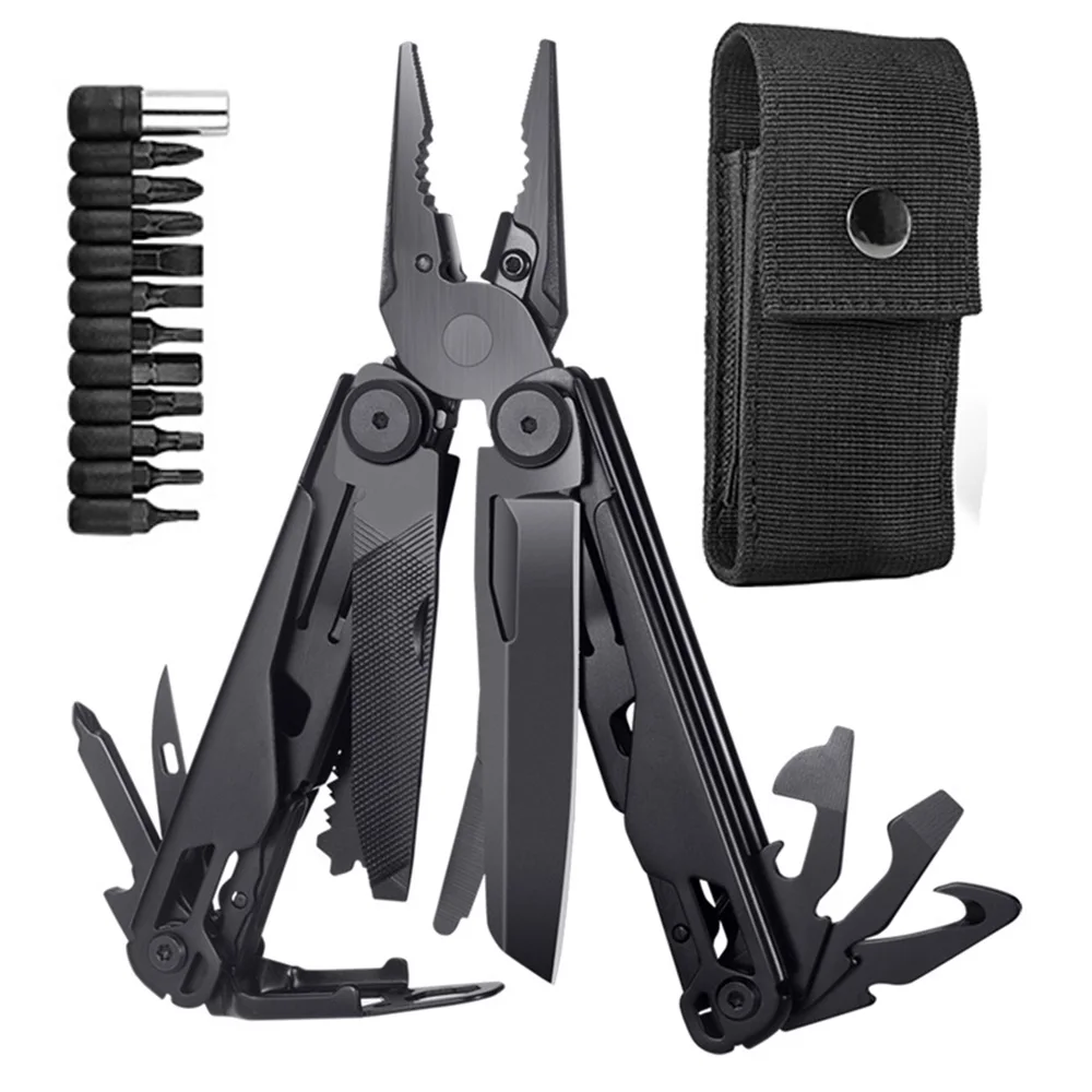 DL31 Multifunctional Pliers Outdoor Home Compact Portable Emergency Folding Knife Pliers Wrench Tool Car Portable Pliers Tool