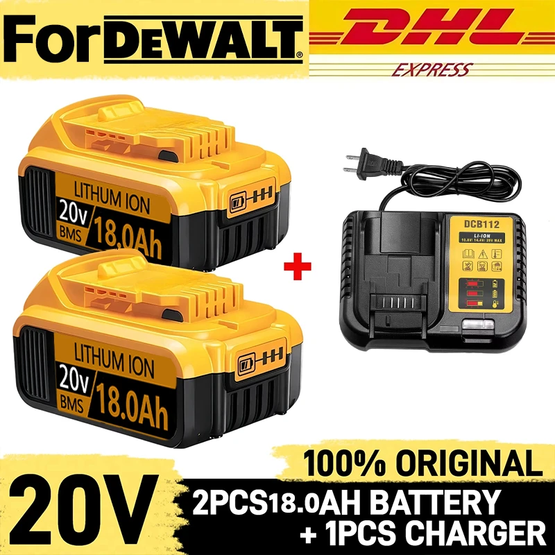 💯 مناسبة ل 18000 مللي أمبير 20 فولت Dewei بطارية أداة كهربائية DCB206 20 فولت 18.0Ah بطارية DCB206 20 فولت بطارية DCB205 DCB204-2 🔋 #1