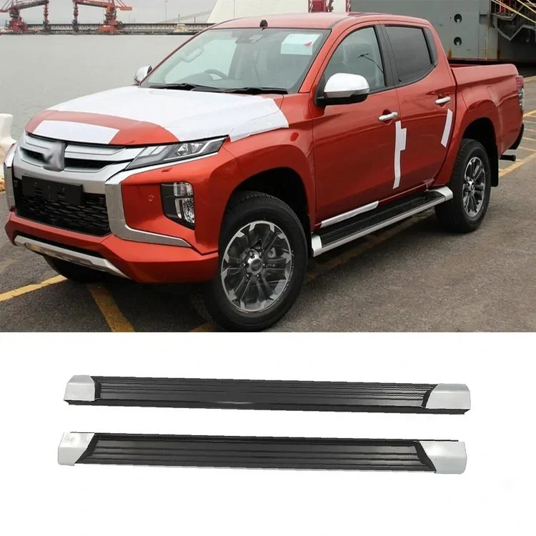 Placas de corrida de caminhonete, Etapas laterais, Barras laterais para Mitsubishi Triton L200 2021 2022 2023 2024, SUV 4x4 popular