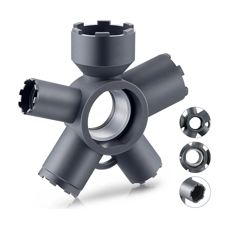 ABKJ-10 In 1 Faucet Aerator Removal Tool Faucet Aerator Key For  Threaded Aerator/Aerator With Housing Cut Edge&Round