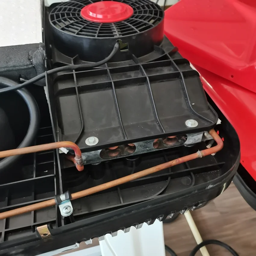 بطارية عالمية جرار المقصورة وقوف السيارات نظام التيار المتناوب تكييف على السطح تيار مستمر 24 فولت شاحنة مكيف الهواء #4