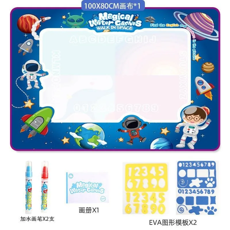 Magisch watercanvas Magische leerdeken Schrijfdoek Kinderschilderij Oversized transparante waterepeer Doodle